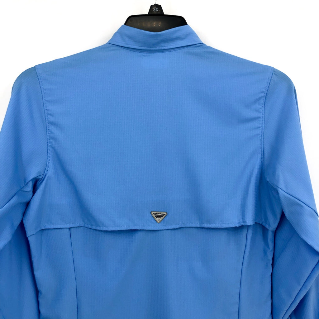 COLUMBIA Women's PFG Tamiami II Long Sleeve Shirt XS Blue UPF 40 NWT