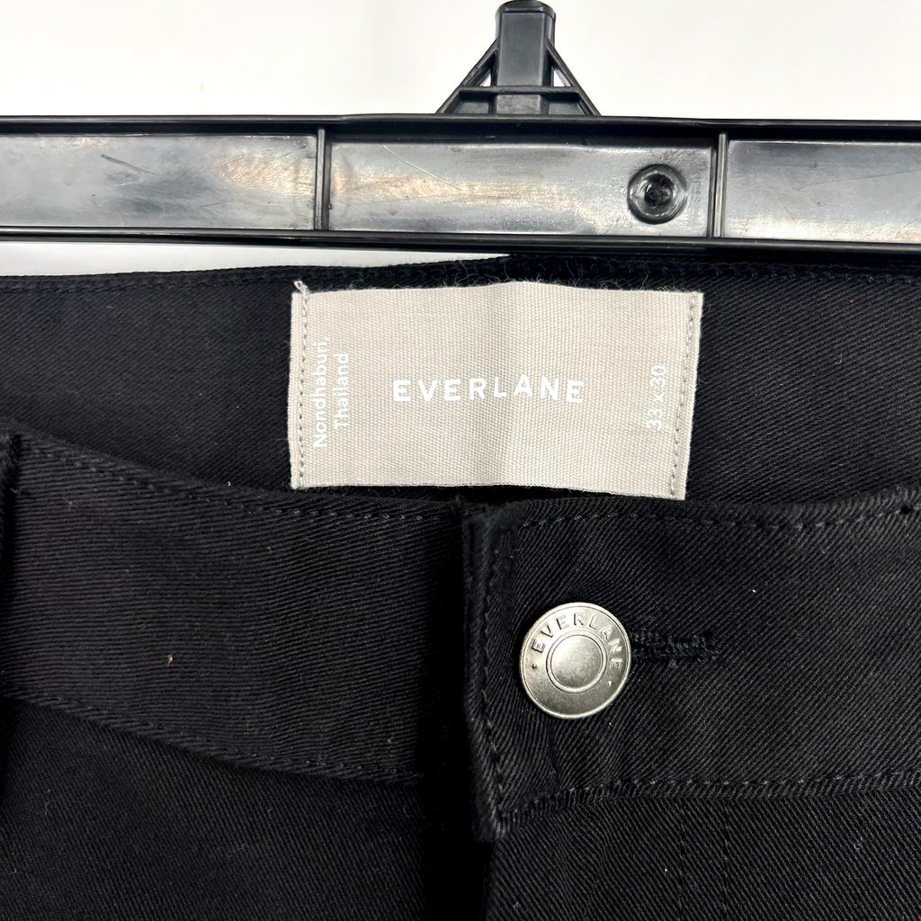 EVERLANE Men's The Performance 5-Pocket Pants 33x30 Black Chino Stretch NWT