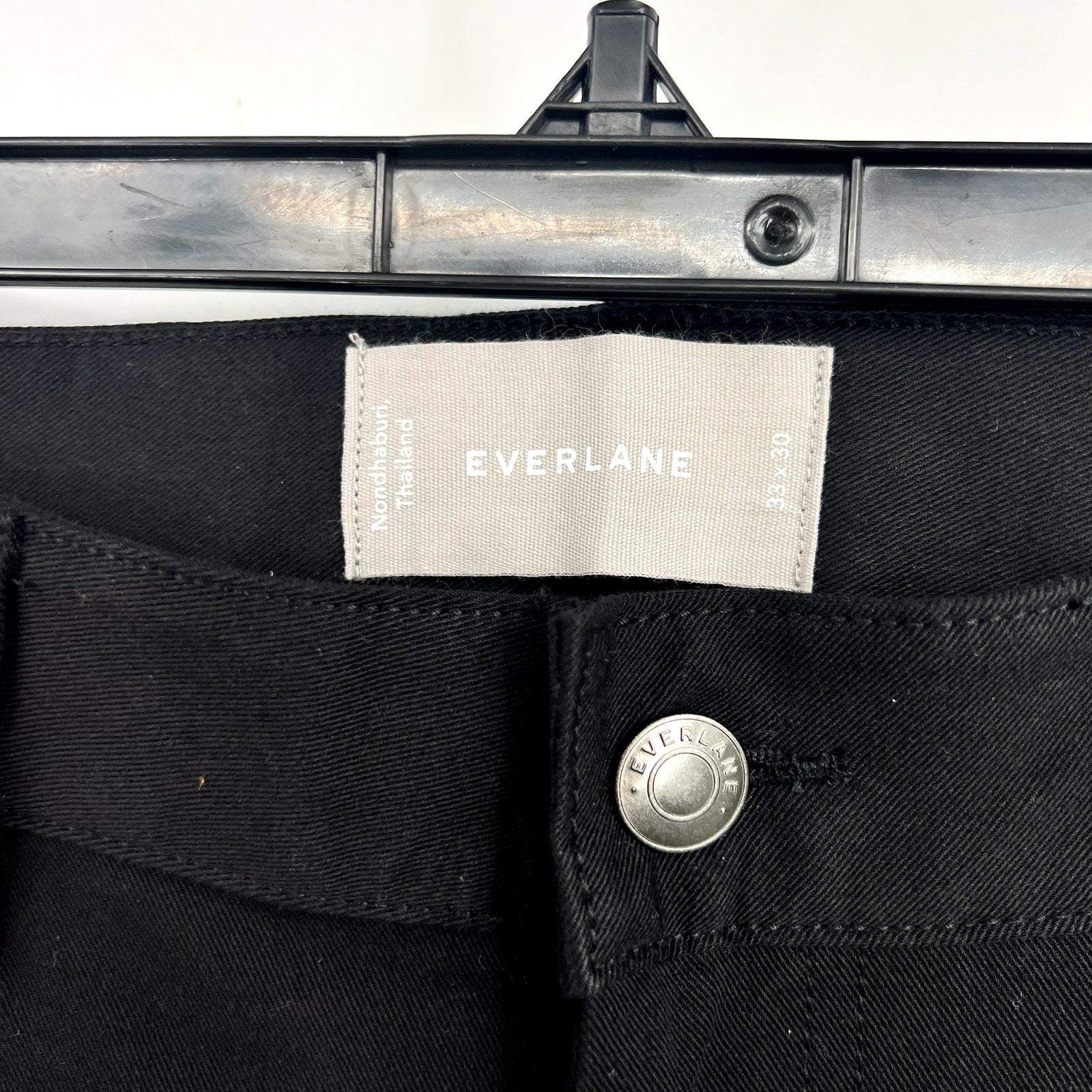 EVERLANE Men's The Performance 5-Pocket Pants 33x30 Black Chino Stretch NWT