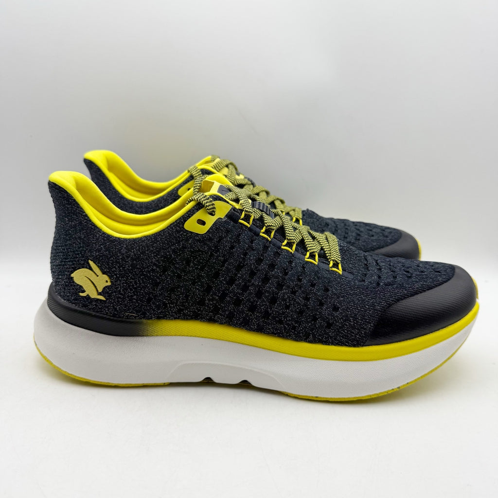 Rabbit Mens Dream Chaser Running Shoes US 11 Black Yellow Athletic Sneakers NIB