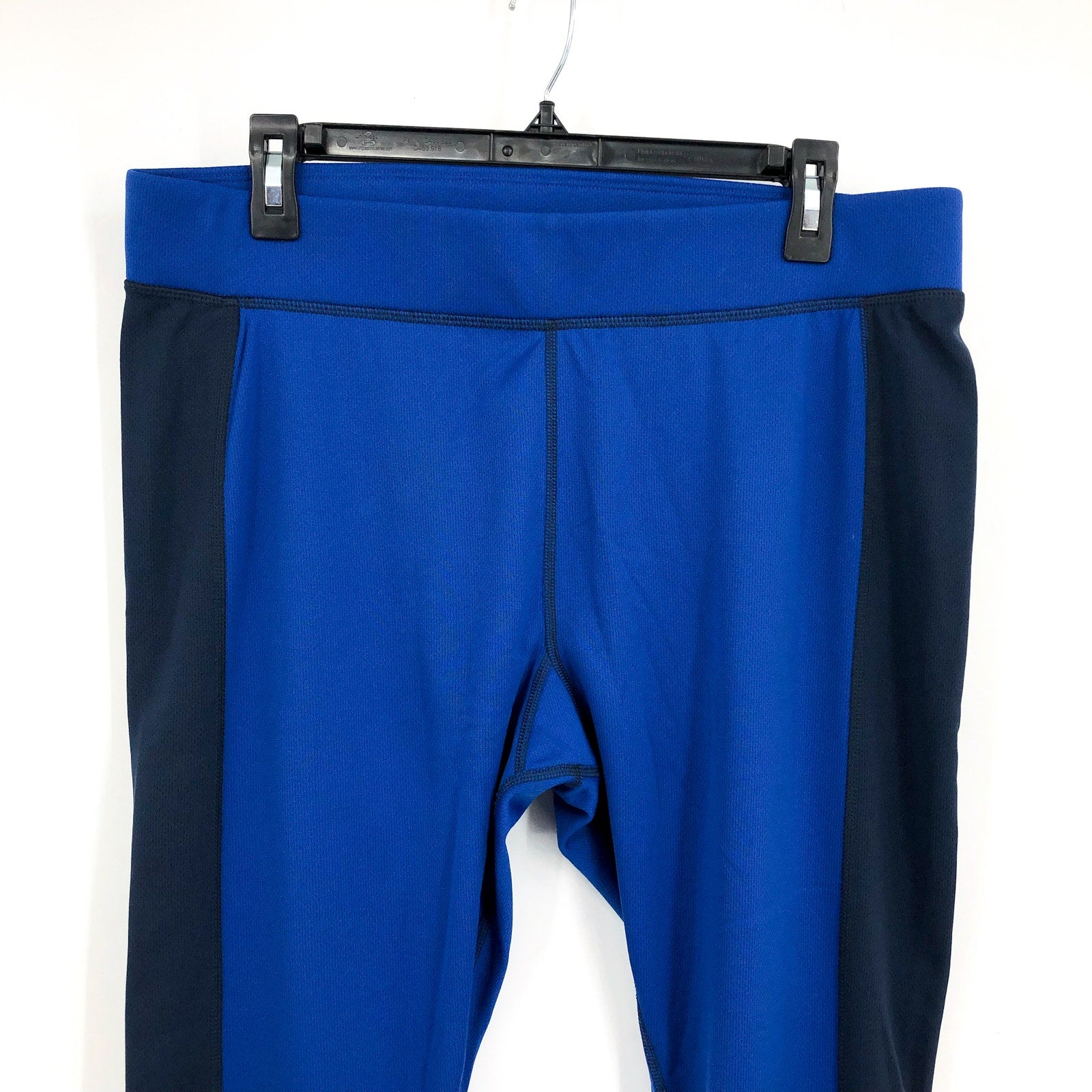 SPYDER Women's Charger Pants Large Electric Blue Base Layer Leggings NWT