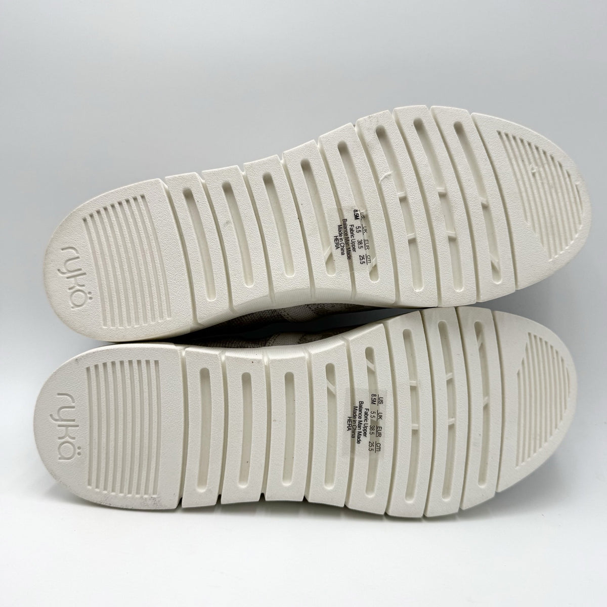 Ryka Womens Hera Slip-on Casual Sneakers Size 8.5 M EU 38.5 Gray White NIB
