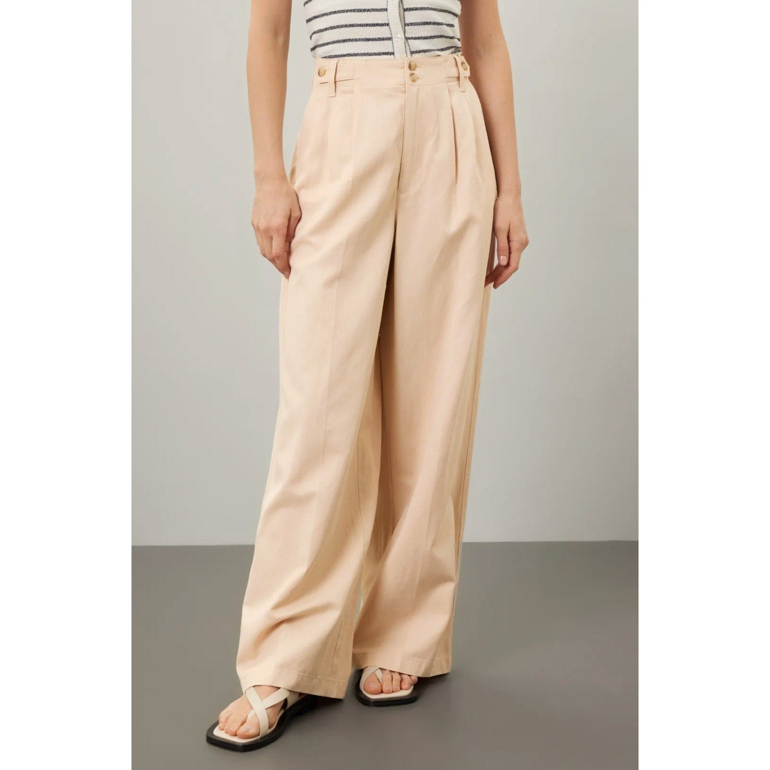 MADEWELL Women's The Harlow Pants Size 6 Tan Harvest Moon Wide Leg NG521 NWT