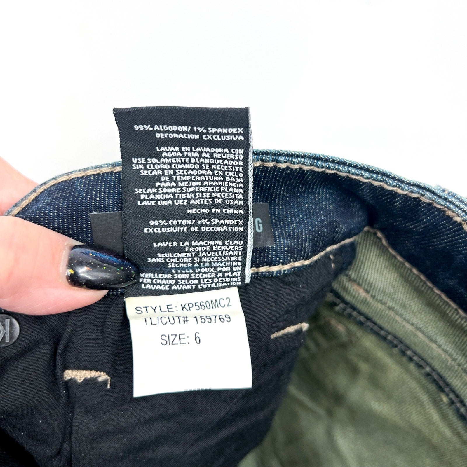 KUT FROM THE KLOTH Women's Stevie Straight Leg Jean Size 6 Blue Wise Wash NWT