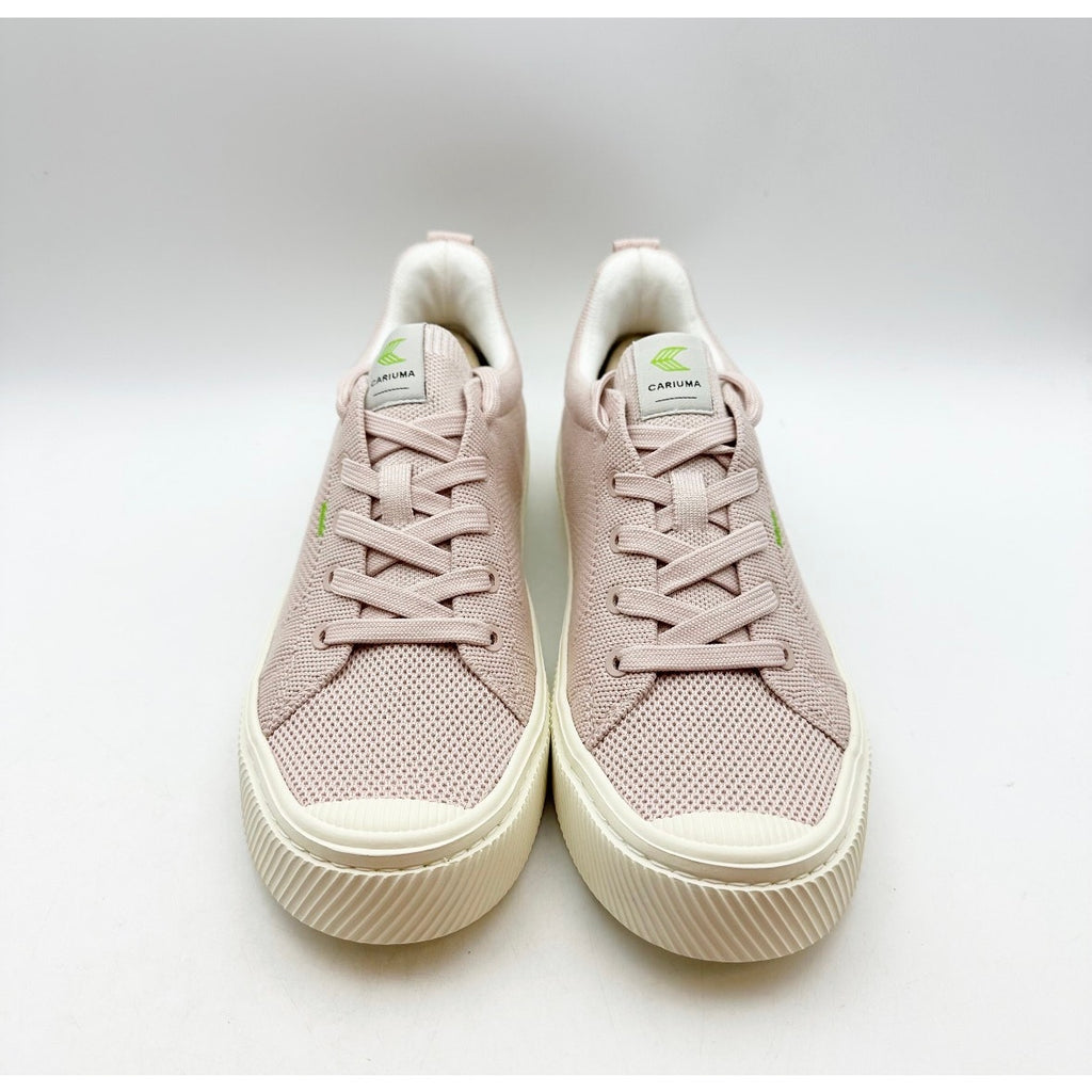 Cariuma Womens IBI Low Sneakers Size 9 Pink Rose Bamboo Knit NIB