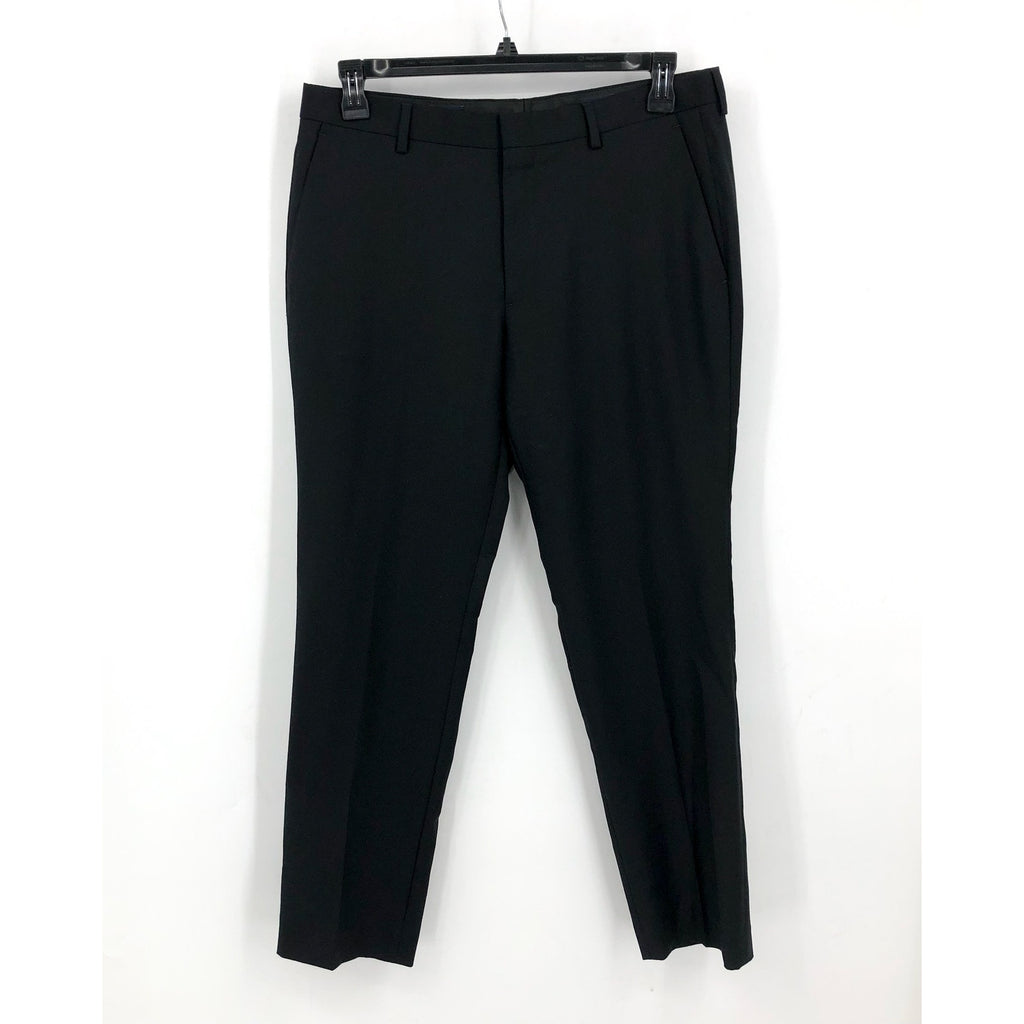 J.CREW Mens Slim-fit Thompson Worsted Wool Suit Pant 33x30 Black Flat Front NWT