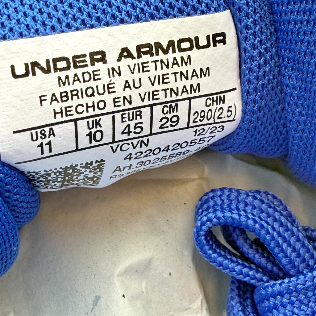 Under Armour Mens Leadoff Low Rm Baseball Cleats US 11 Blue White 3025589 NIB