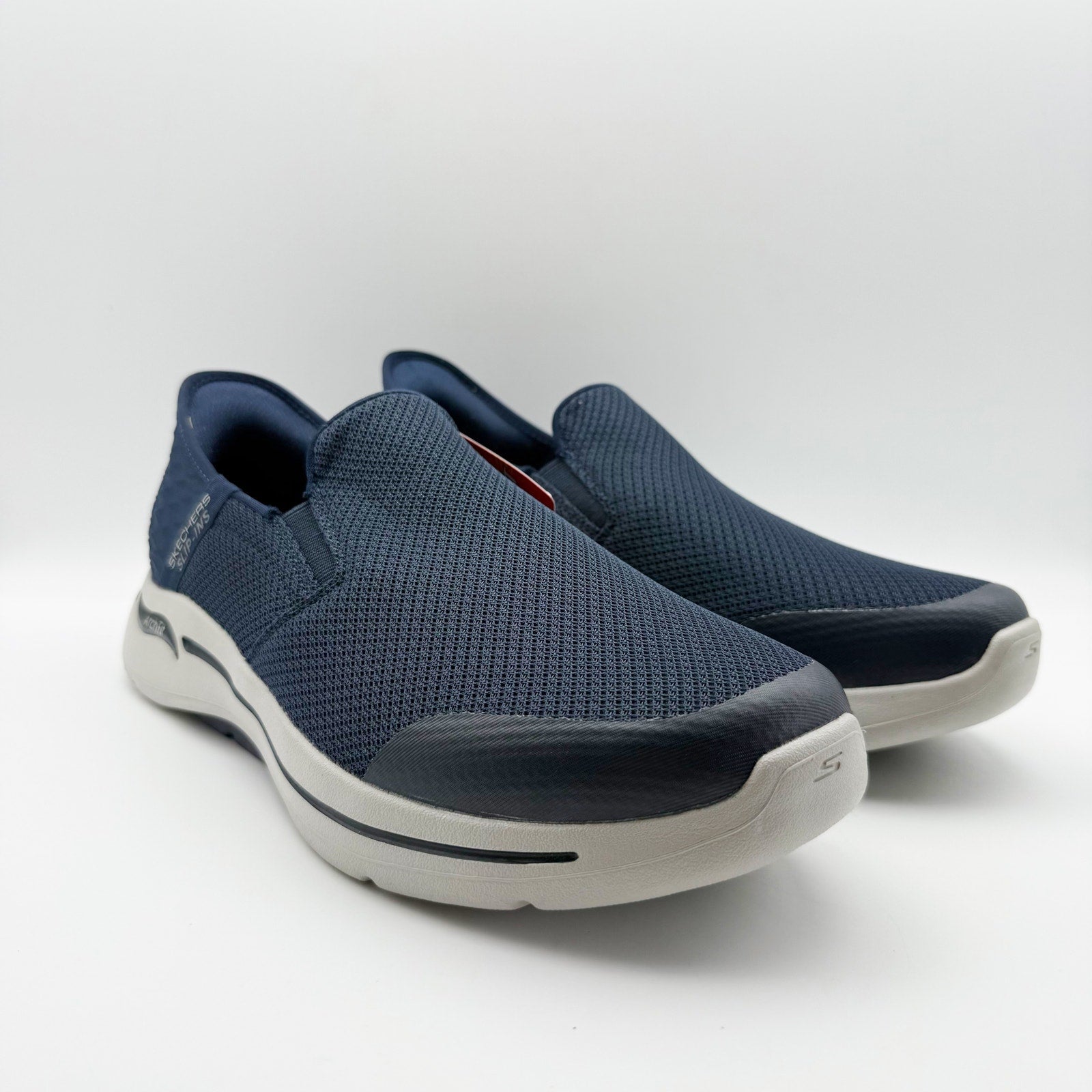 Skechers Mens Performance GO Walk Arch Fit Slip In Sneakers US 9.5 XW Blue NIB