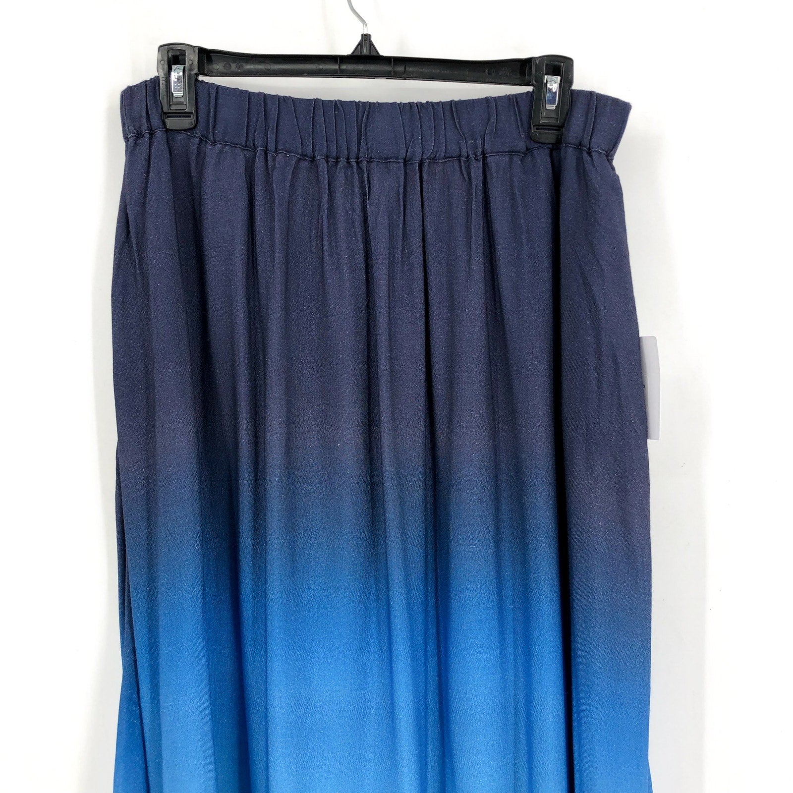 BEACH RIOT Women's Larissa Maxi Skirt Large Blue Ocean Sunset Boho Ombre NWT