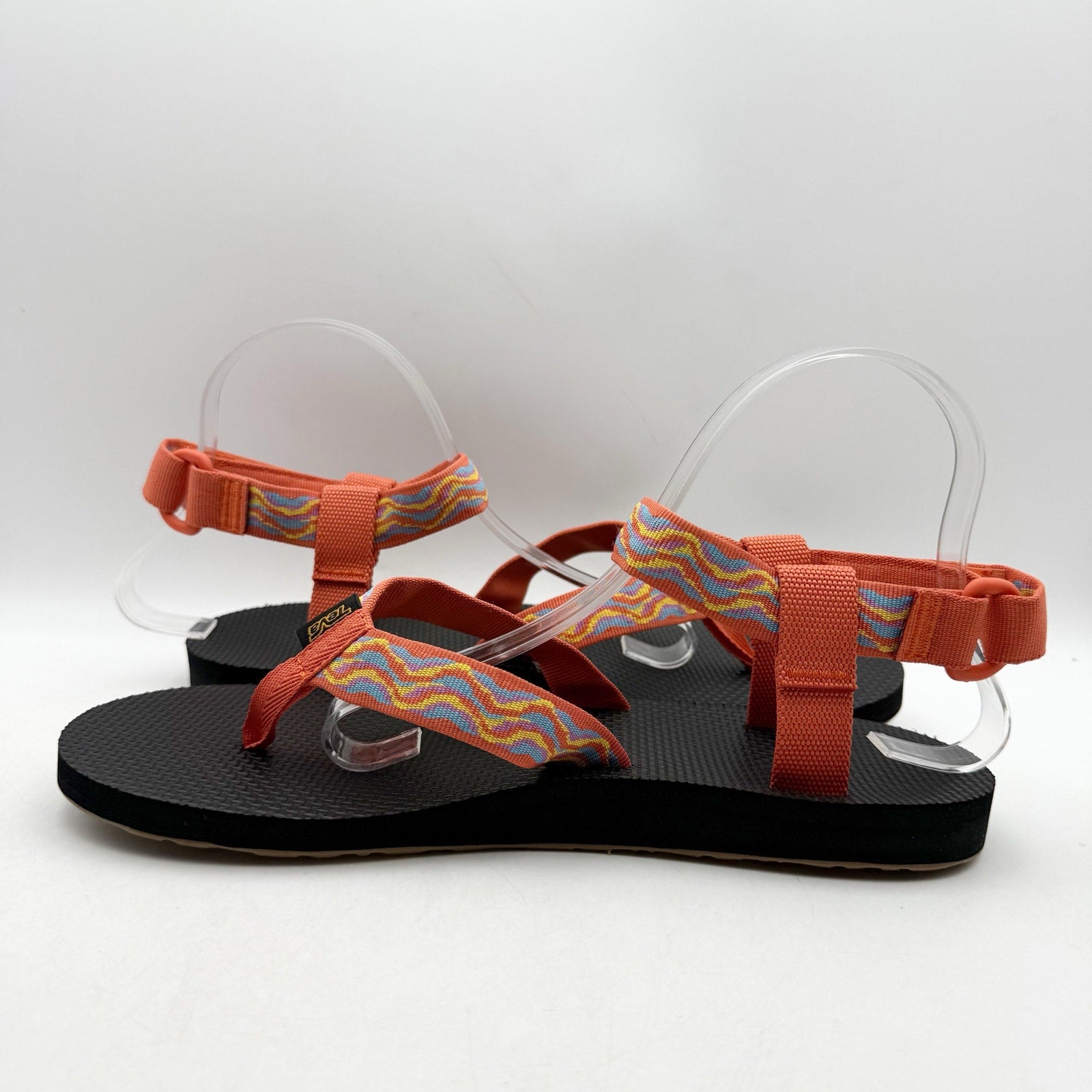 Teva Womens Original Revive Sandals US 10 EU 41 Orange Print Multicolor NIB