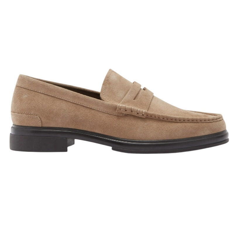 Aldo Mens Tucker Penny Loafers US 8 EU 41 Taupe Beige Suede Slip On NWOB