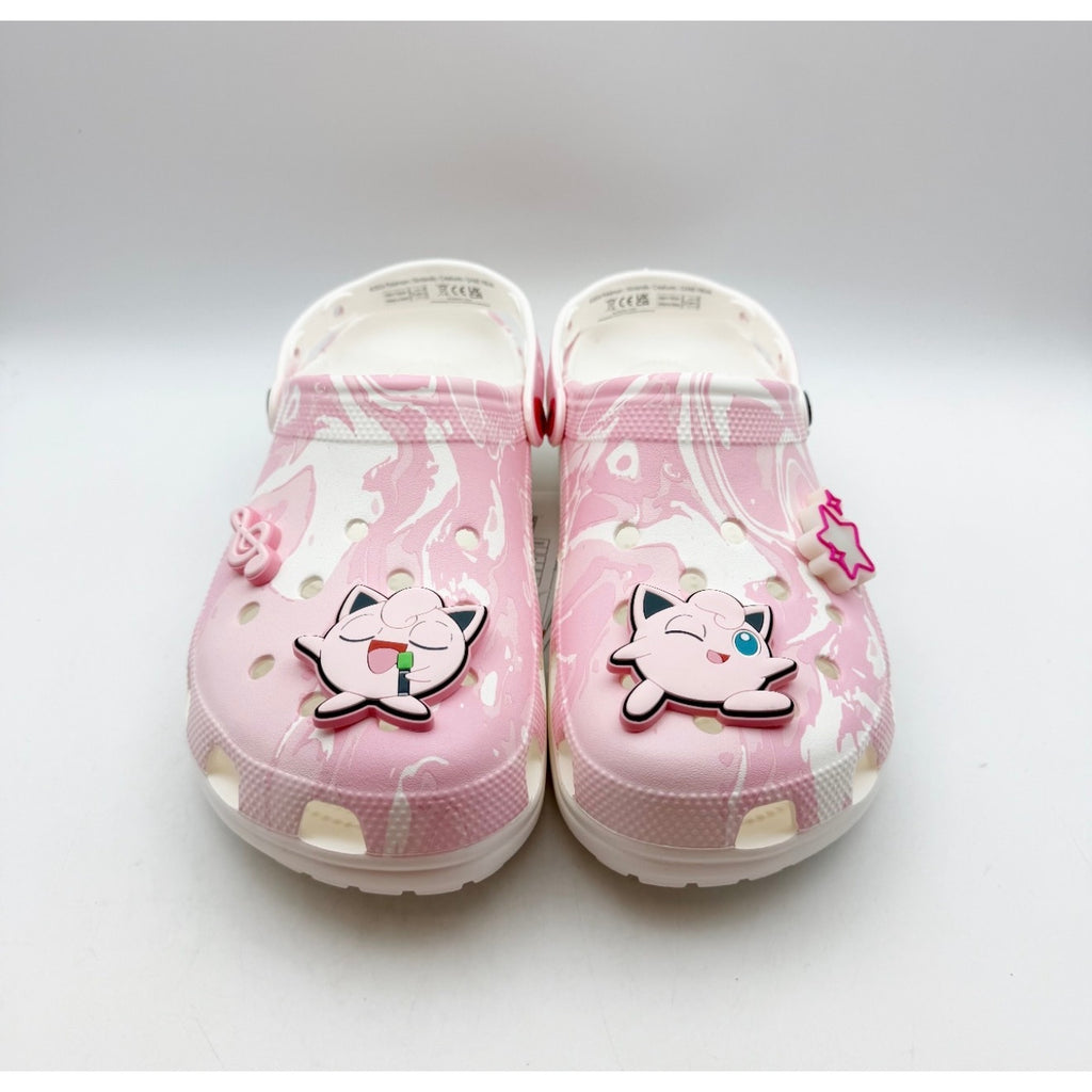 Crocs Classic Pokemon Jigglypuff Clogs Mens 11 EU 45-46 Pink White NIB