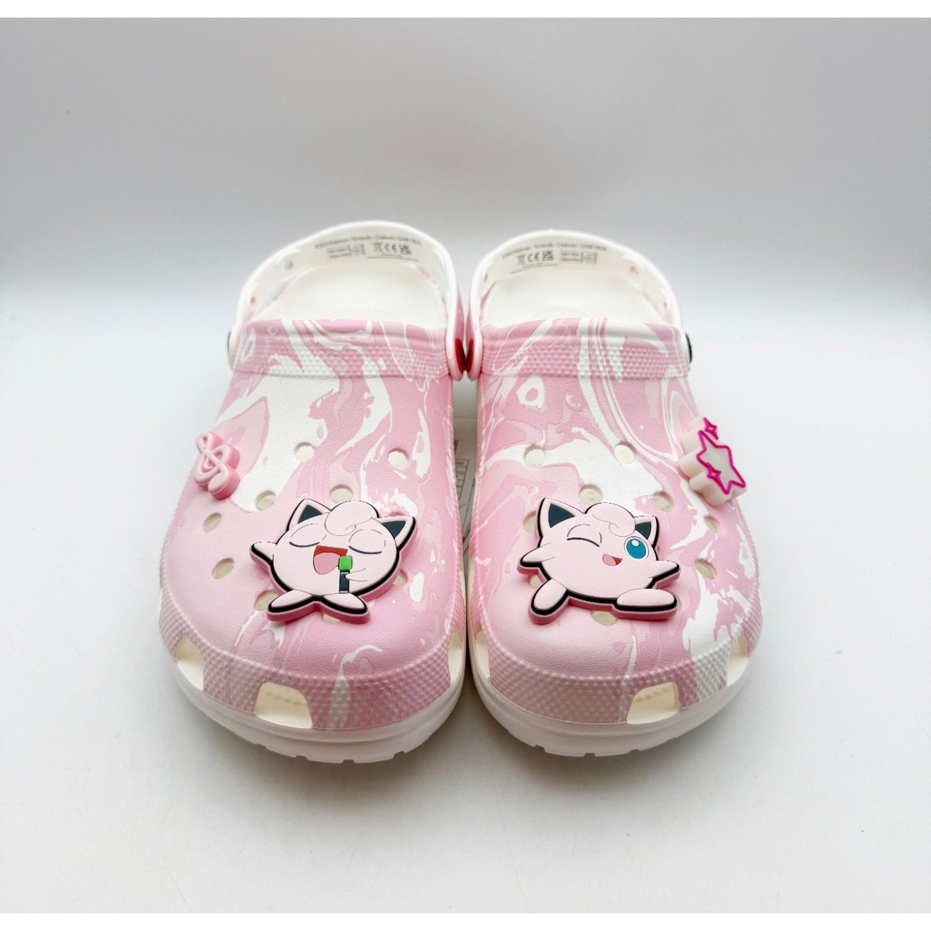 Crocs Classic Pokemon Jigglypuff Clogs Mens 11 EU 45-46 Pink White NIB