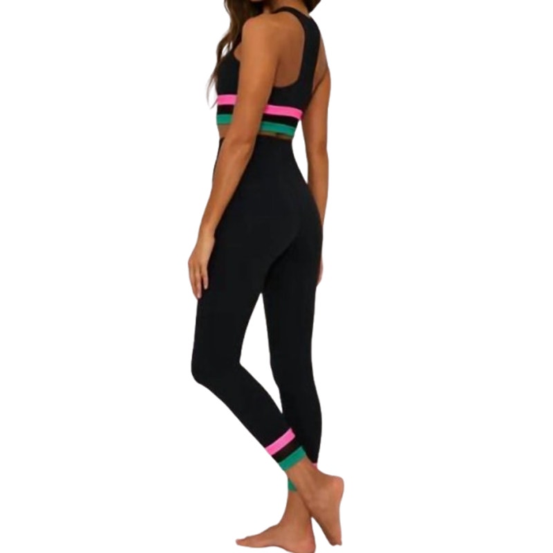 BEACH RIOT Women's Asher 7/8 Leggings Medium Black Colorblock Athletic NWT