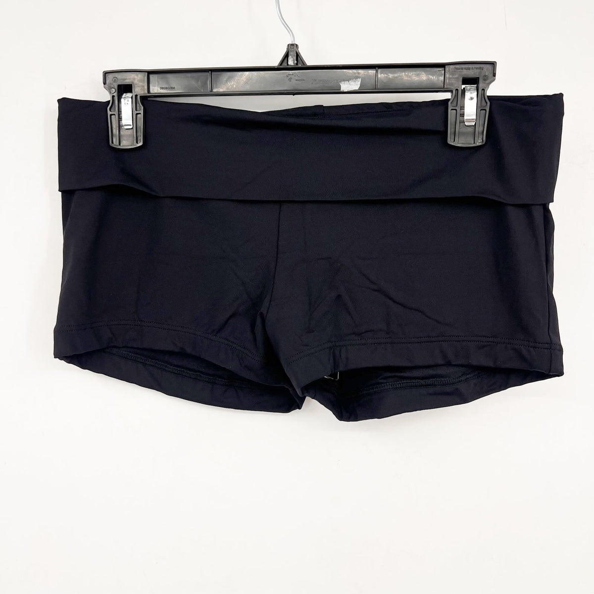 SEAFOLLY Women's High Waisted Roll Top Boyleg Bikini Bottom Size 12 Black NWT