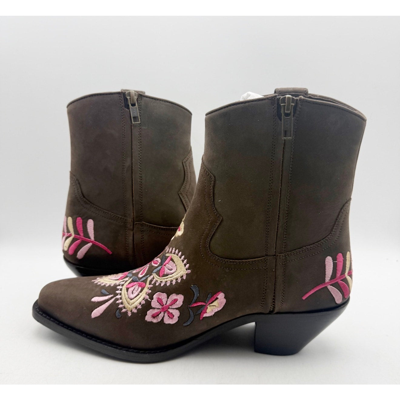 Diba True Women Cains Ville Western Bootie Size 9 M Brown Multi Leather NWOB