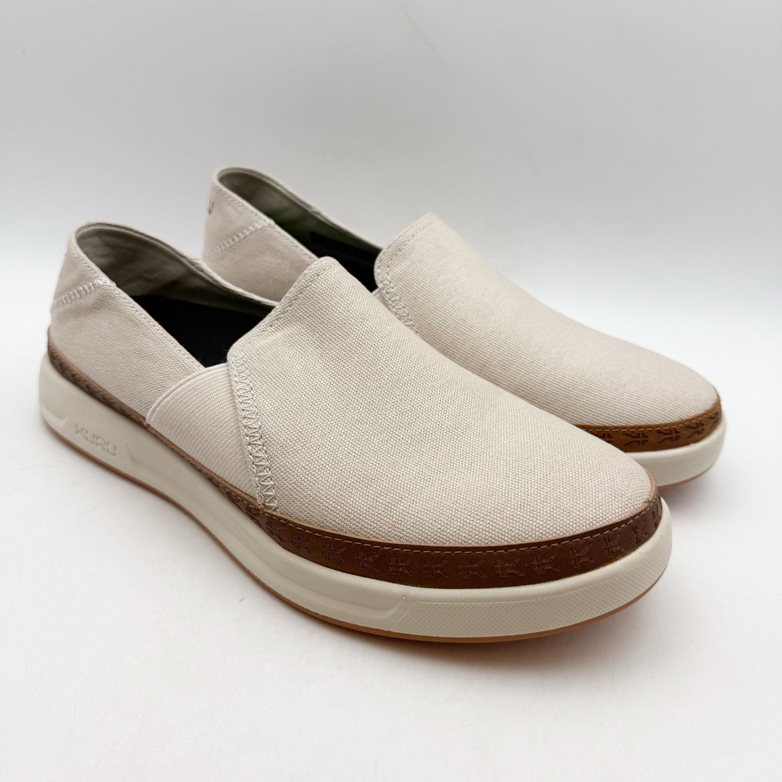 KURU Womens Roam Atla Classic Sneakers US 8.5 EU 39 Beige Sand Slip On NWOB