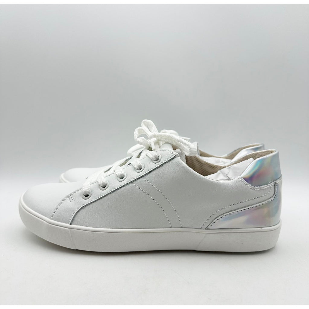 Naturalizer Women's Morrison Casual Sneakers Size 9 M White Silver Leather NIB