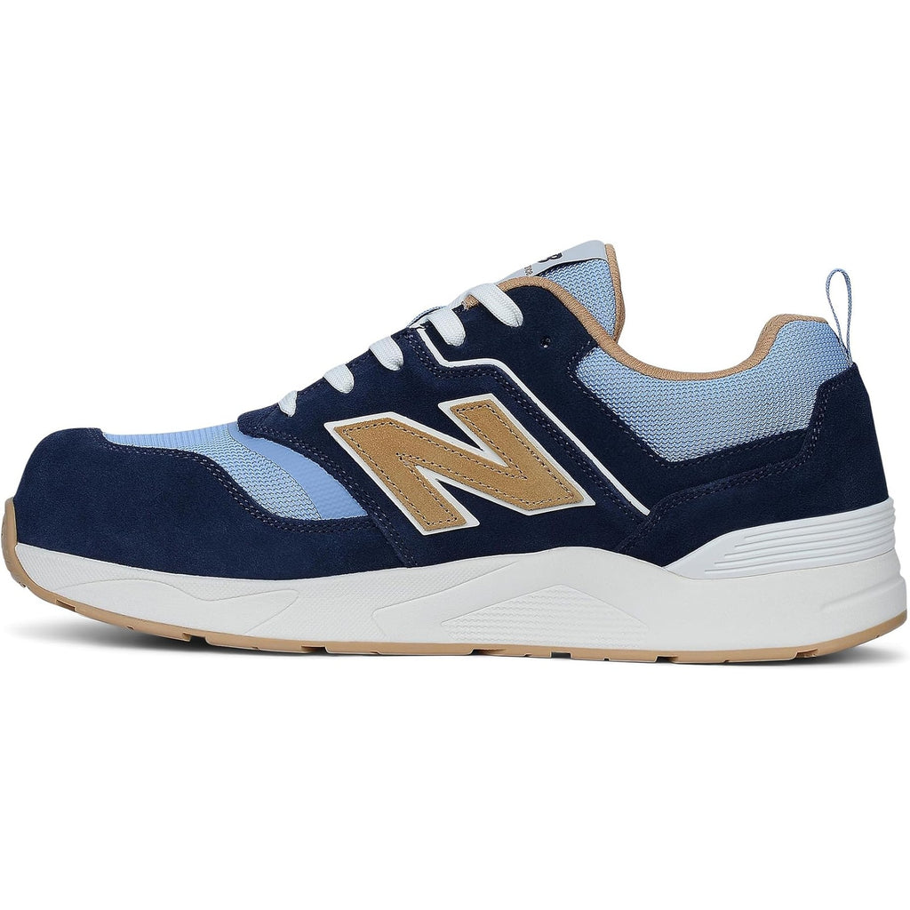 New Balance Mens Work Safety Elite Lite Shoe US 7.5 Light Blue Navy Comp Toe NIB