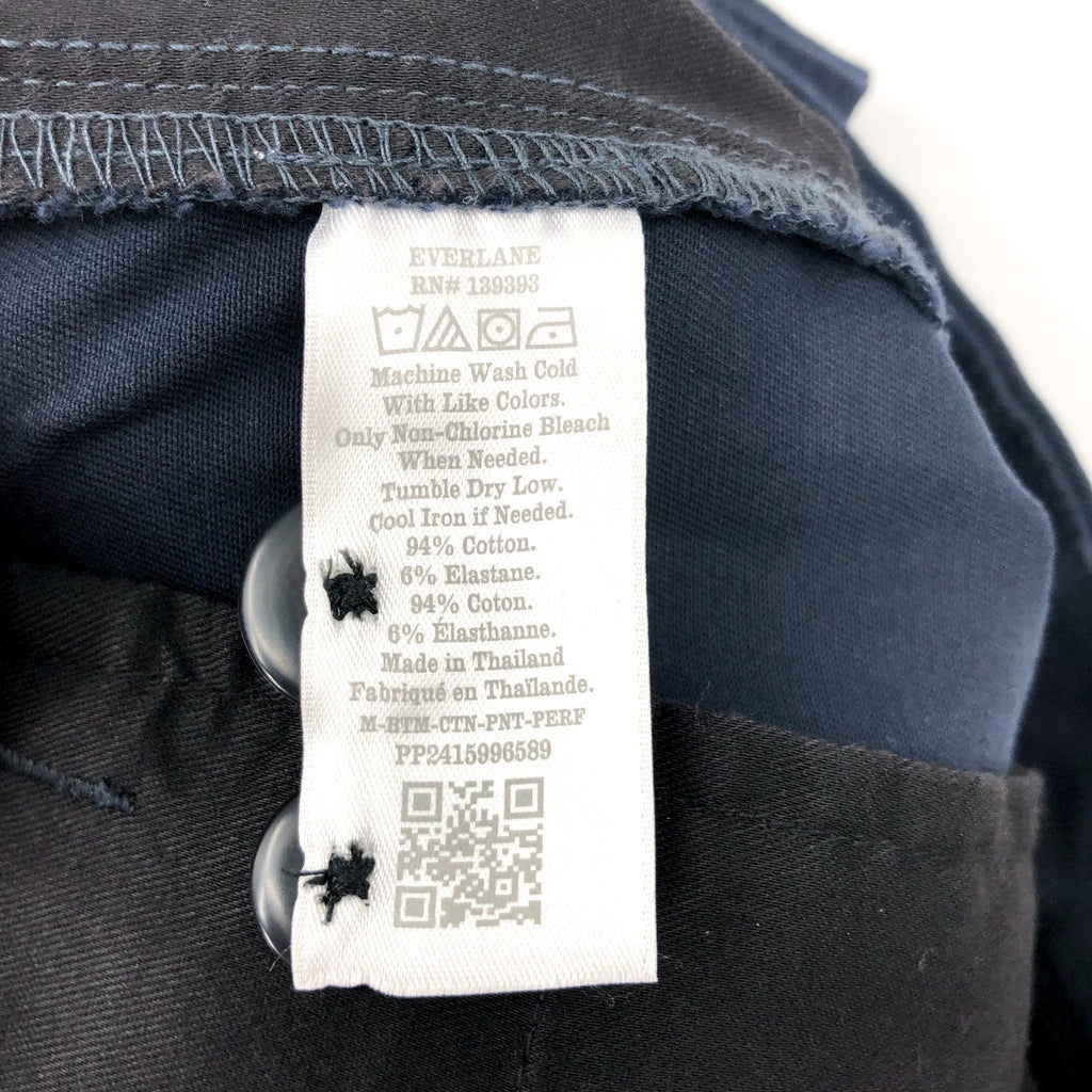 EVERLANE UNIFORM Men's Performance Chino Pants 28x30 Deep Navy Blue NWT