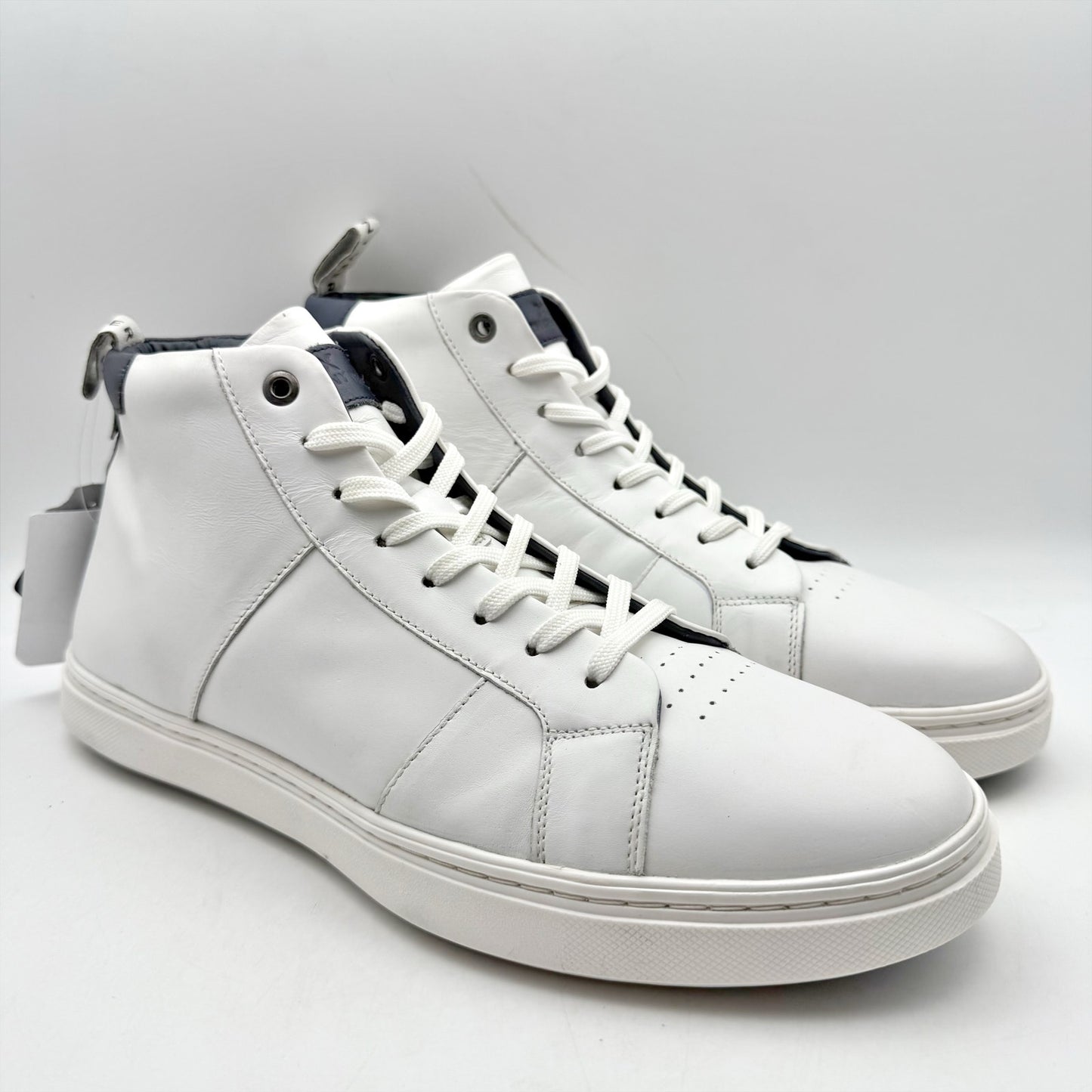 Anthony Veer Mens Kips High-Top Sneakers US 10.5 EU 43.5 White Leather NWOB