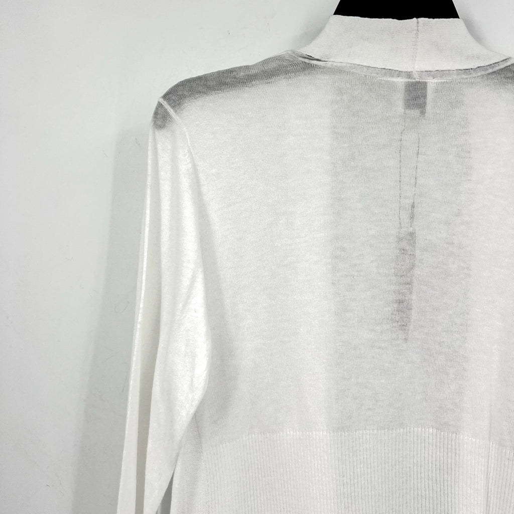 NIC + ZOE All Year Back Of The Chair Cardigan Medium White Long Sleeve NWT