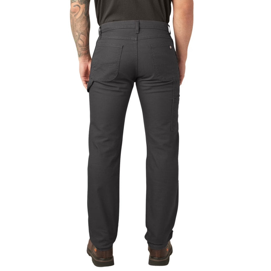 DICKIES Men's Duck Carpenter Pants 42x30 Gray Slate Regular Fit Stretch NWT