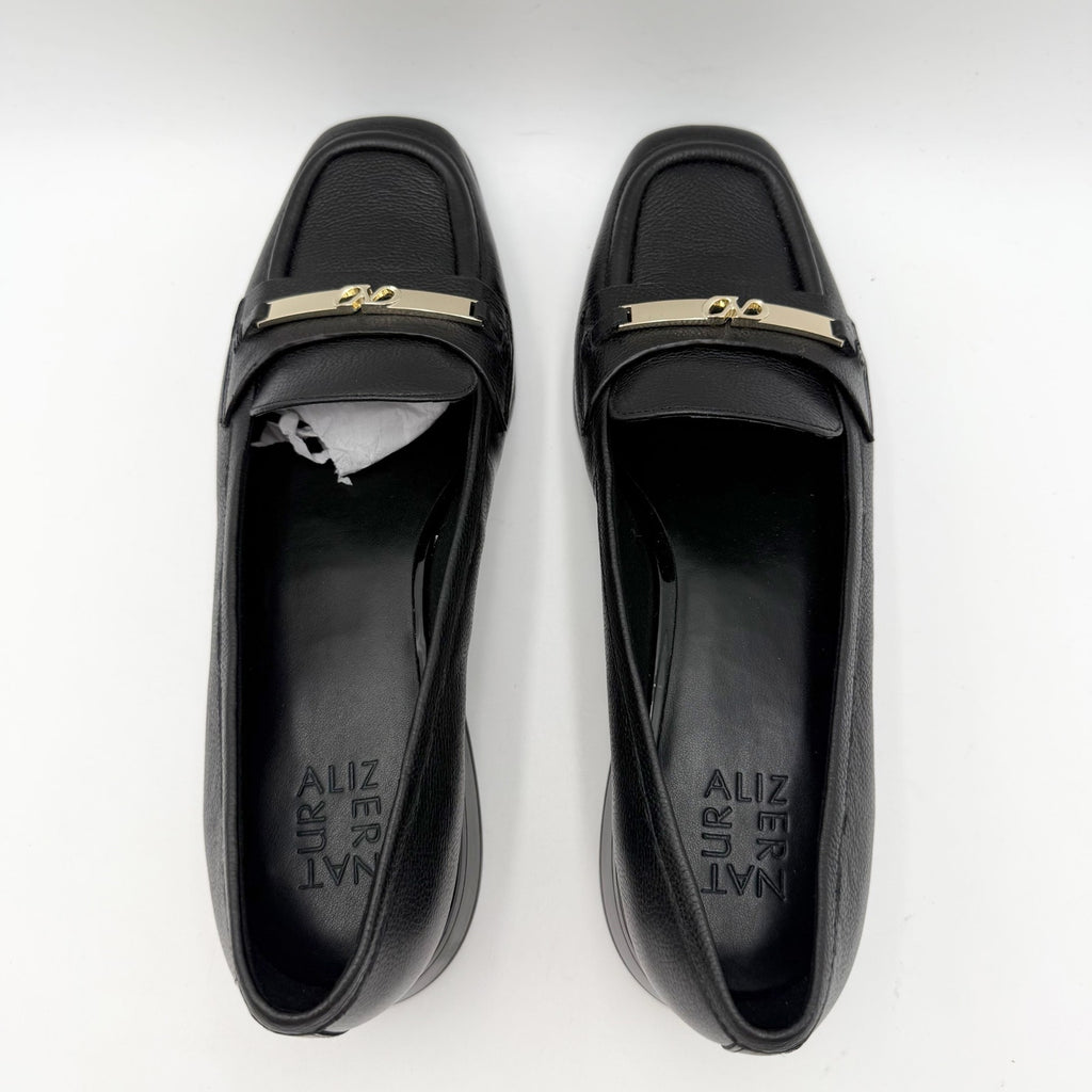 Naturalizer Womens Fabienne Loafers Size 10 M Black Leather NWOB