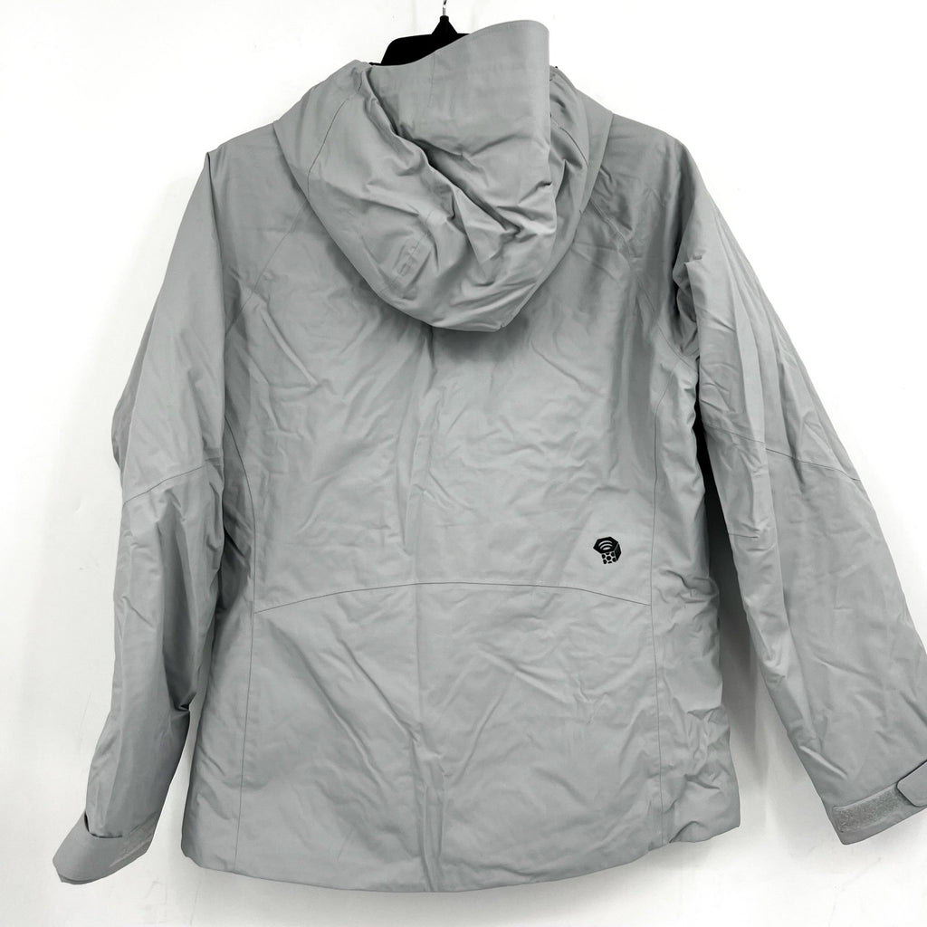 Mountain Hardware Womens Firefall 2 Winter Jacket Small Grey Zip Hood NWOT
