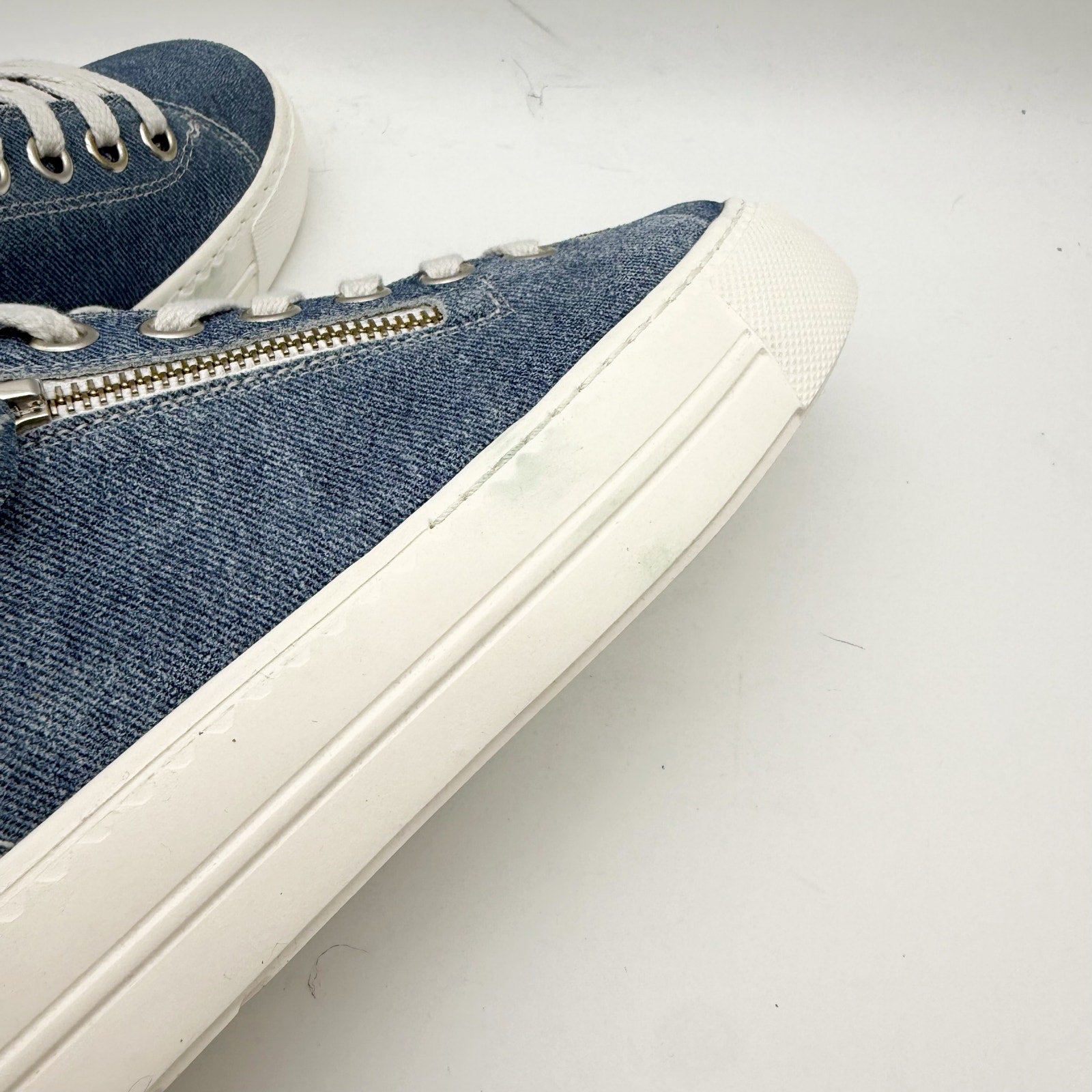 Paul Green Womens Skylar Sneakers UK 3.5 US 6 Blue Denim Canvas NWOB