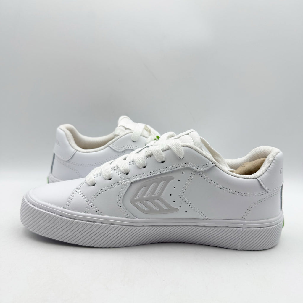 CARIUMA Womens Salvas Low Sneakers US 6.5 EU 37 White Leather NIB
