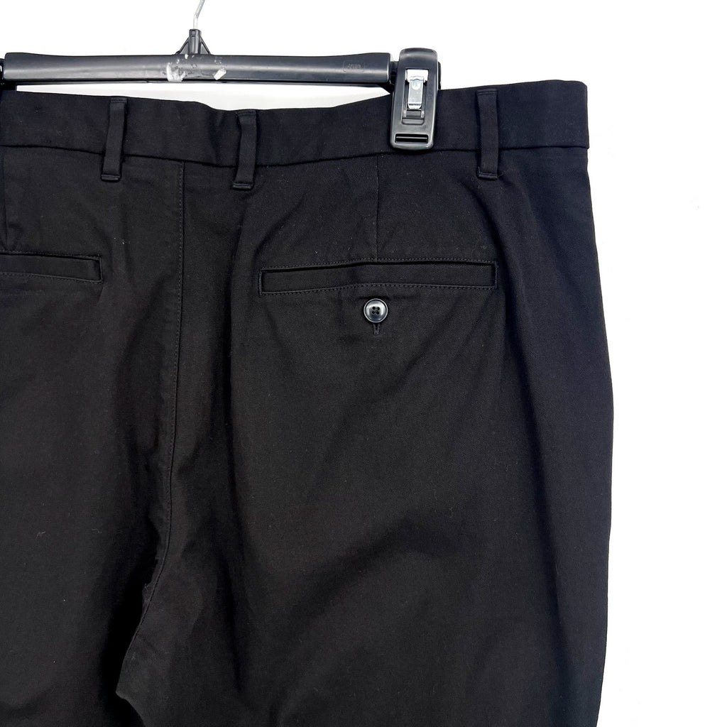 EVERLANE Uniform Mens Performance Chino Pants 35x34 Black Athletic Fit NWT