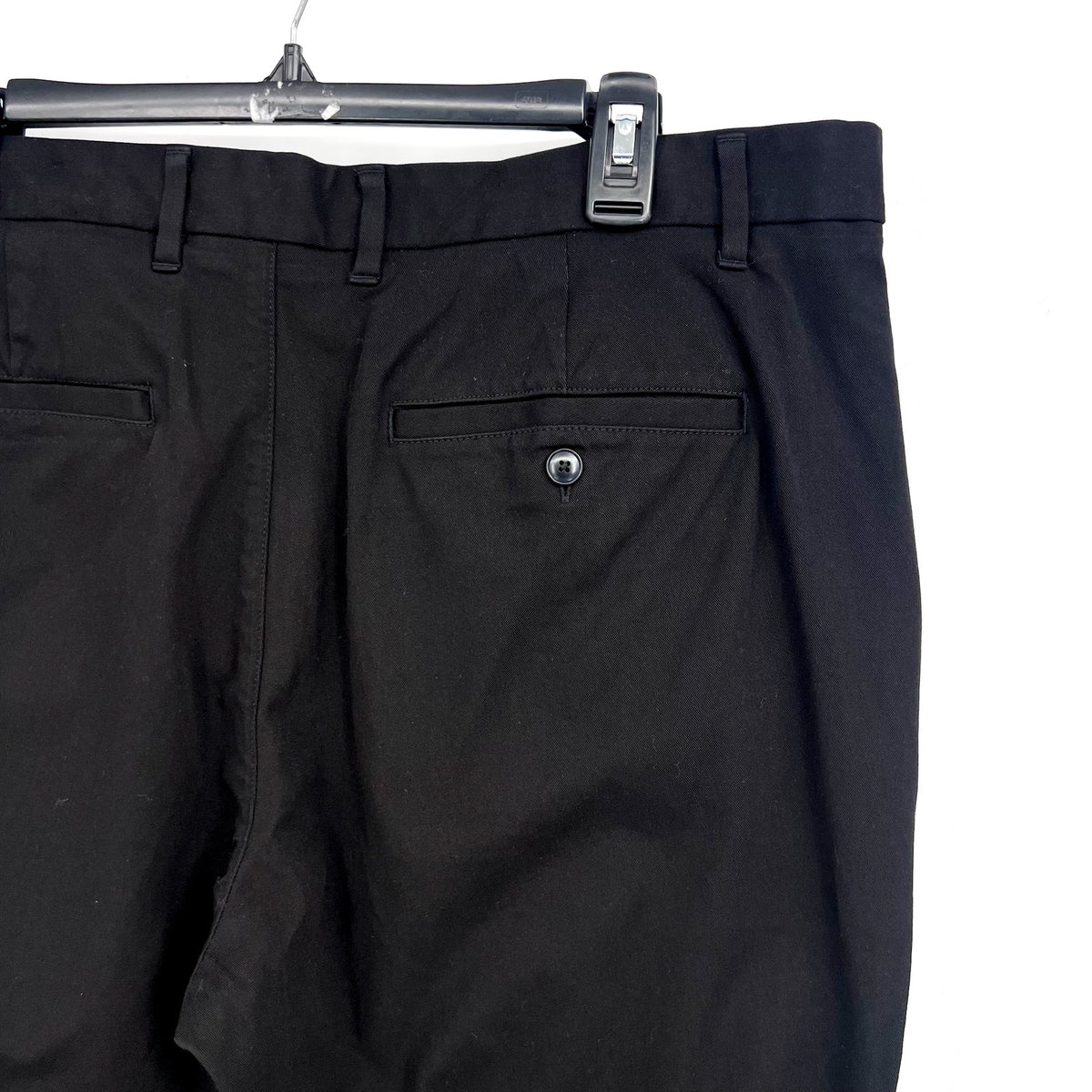 EVERLANE Uniform Mens Performance Chino Pants 35x34 Black Athletic Fit NWT