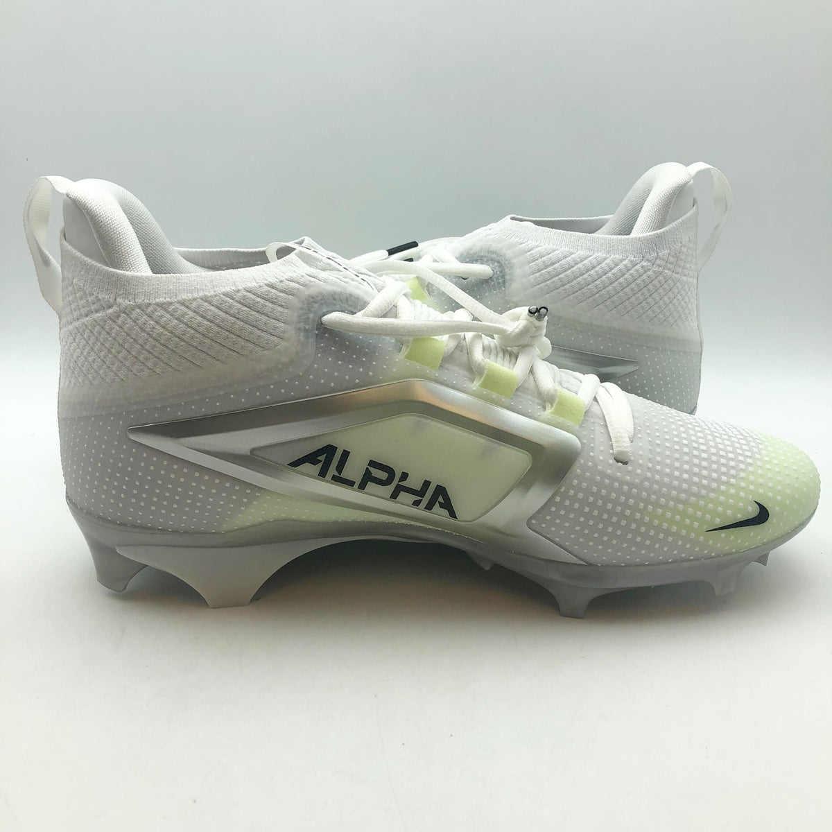 Nike Mens Alpha Menace 4 Elite Football Cleats Size 11 White Yellow FD7036 NWOB