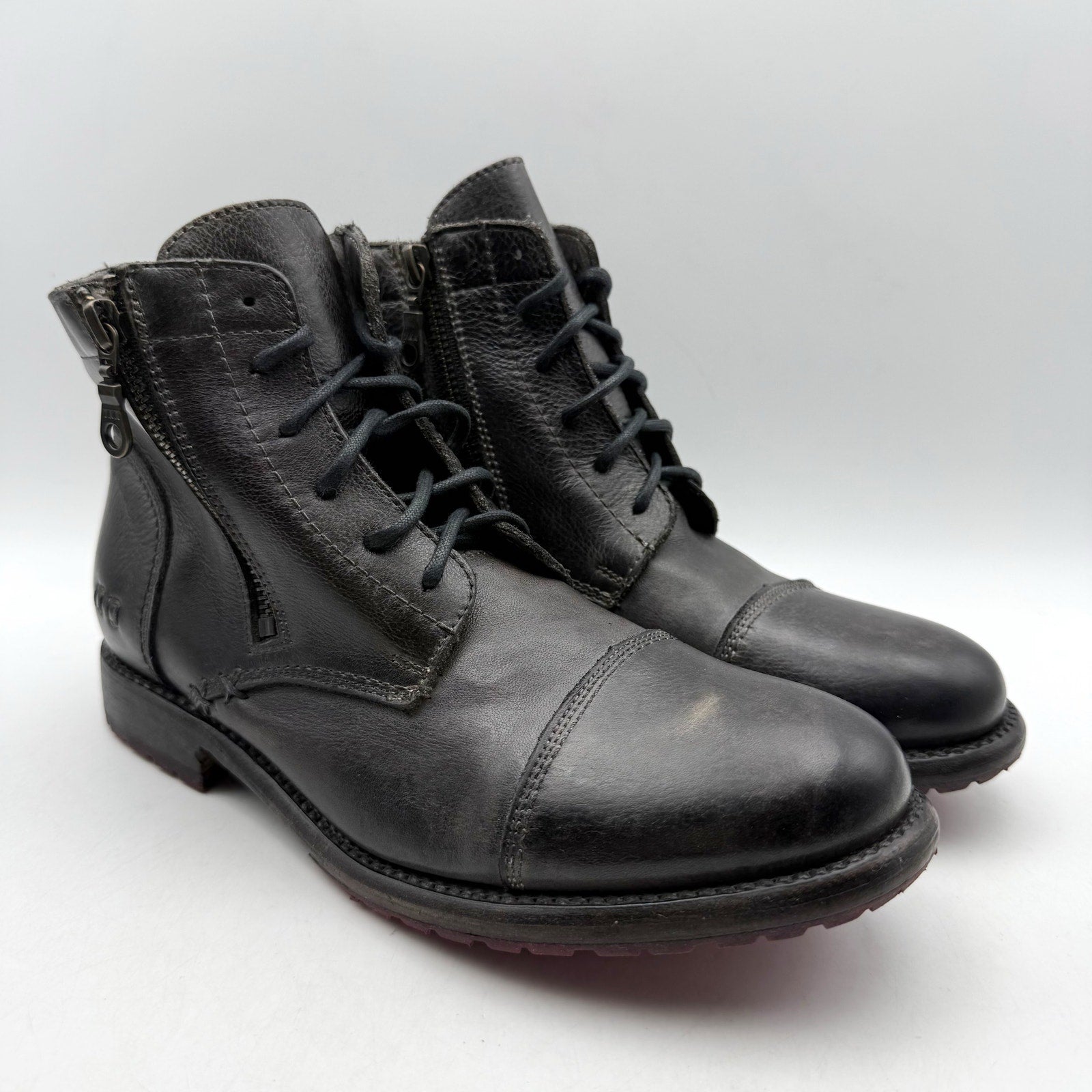 Bed Stu Womens Bonnie II Ankle Boots US 8.5 EU 39 Black Leather NIB