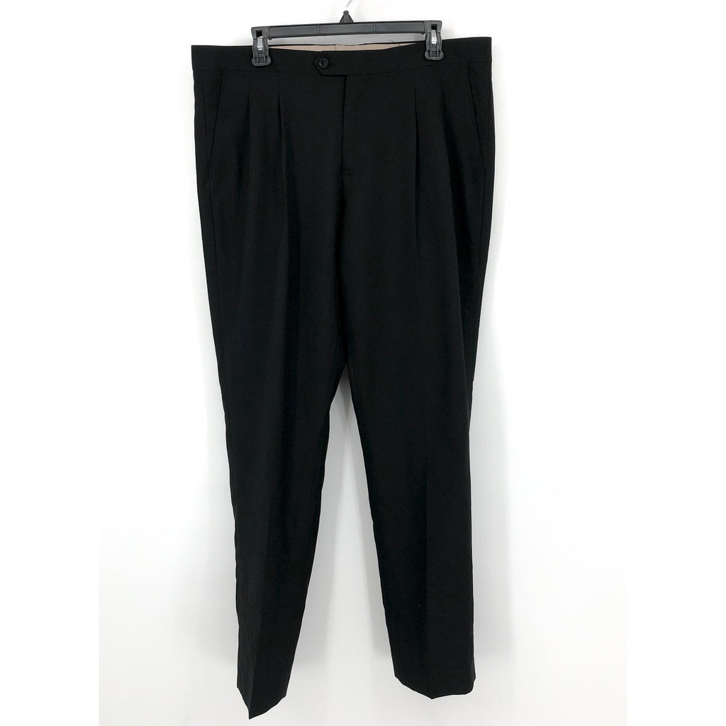 OPPOSUITS Mens Tuxedo Dress Pants 38 x 34 Black Pleated Slim Straight Leg NWOT