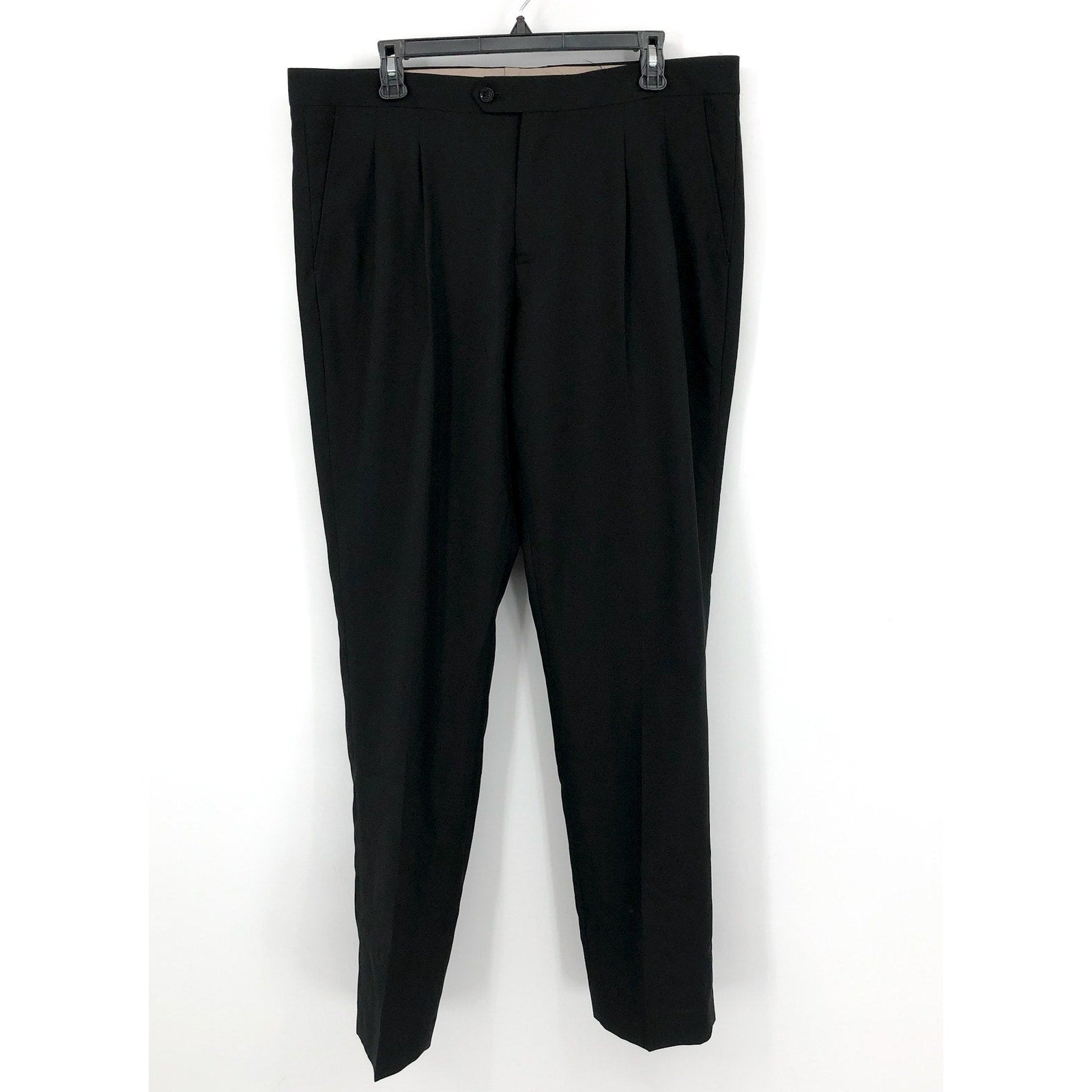 OPPOSUITS Mens Tuxedo Dress Pants 38 x 34 Black Pleated Slim Straight Leg NWOT