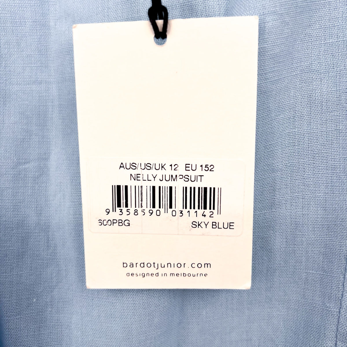 BARDOT JUNIOR Girl's Nelly Ruffle Jumpsuit SIZE 12 Large Sky Blue NWT