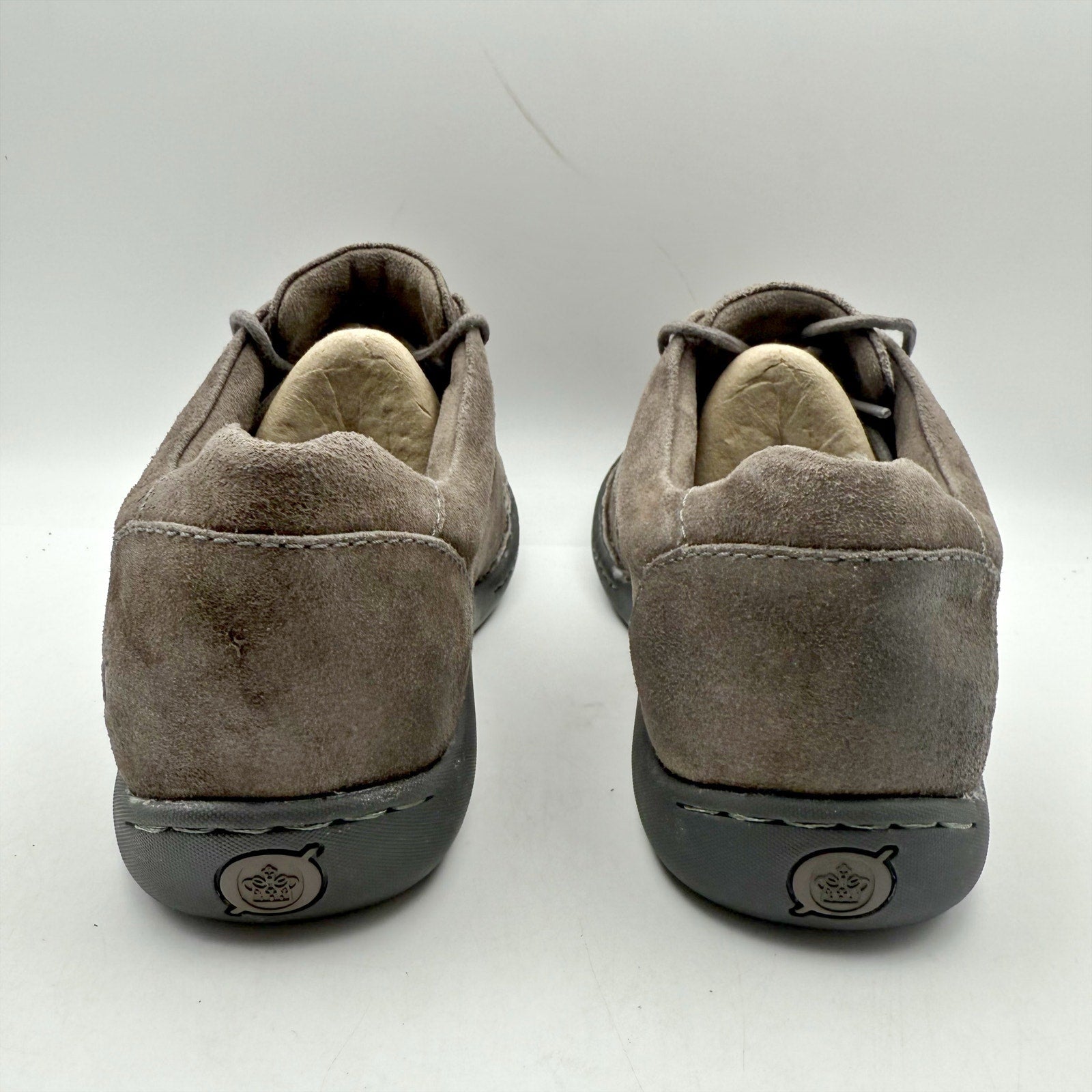 Born Mens Nigel 3-Eye Shoes US 8 M EU 41 Grey Distressed Leather NIB