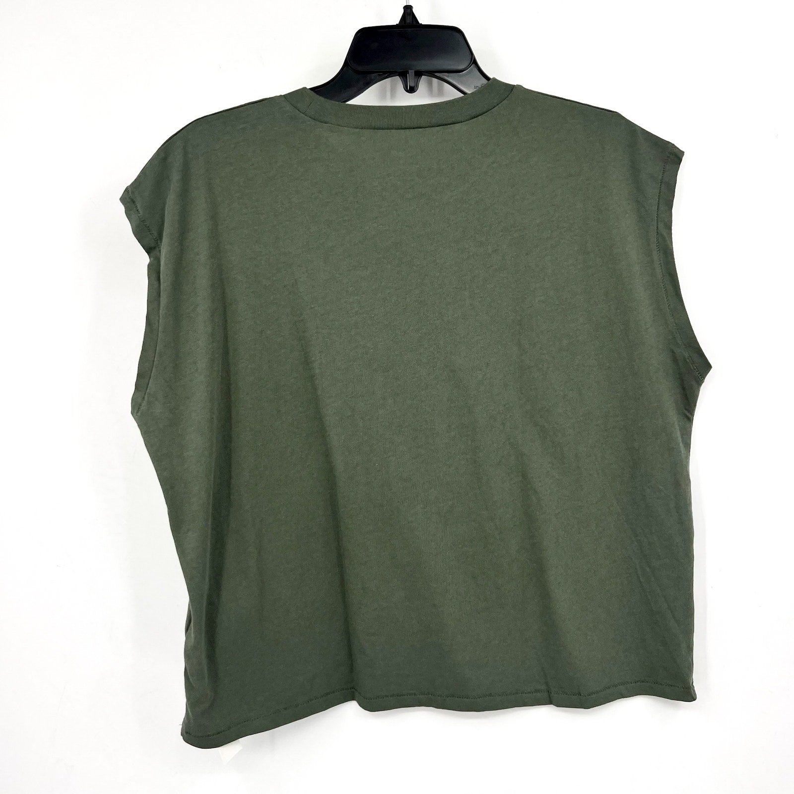 MADEWELL Women's Northside Vintage Muscle Tank Top Medium Foraged Green NWT
