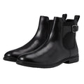 Ecco Womens Classic Chelsea Ankle Boots EU 38 US 7.5 Black Leather Buckle NIB