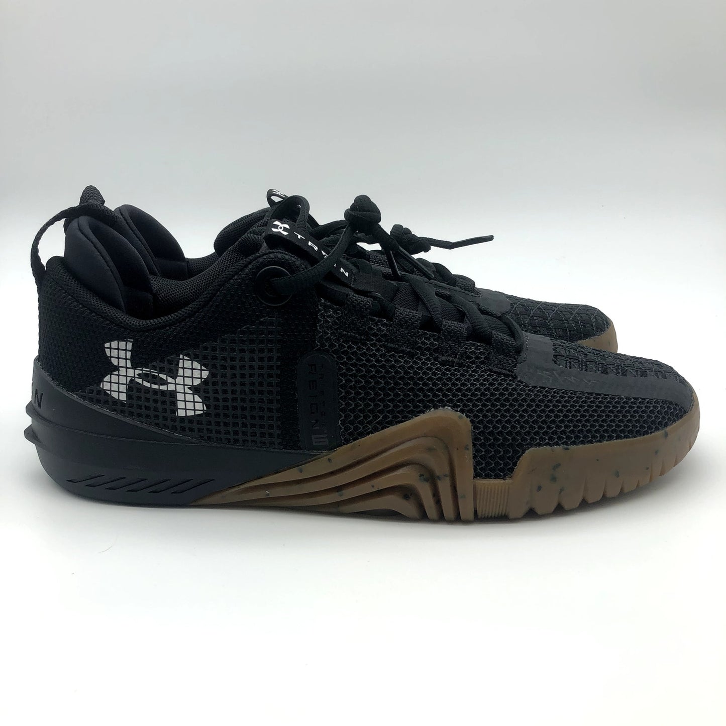 Under Armour Mens Reign 6 Cross Training Shoes Size 8.5 Black Athletic NIB