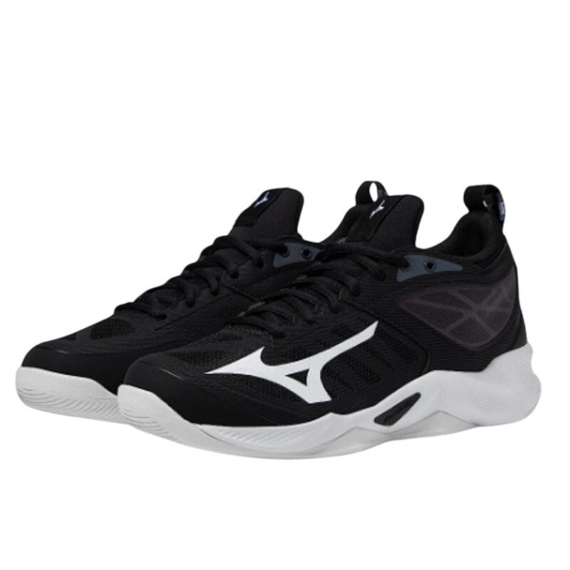 Mizuno Womens Wave Dimension Sneakers US 10.5 EU 42 Black White Athletic NIB