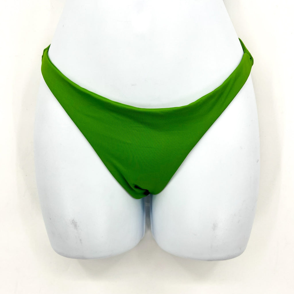 L*SPACE Women's Camacho Classic Bikini Bottom XS Green Cheeky Low Rise NWT