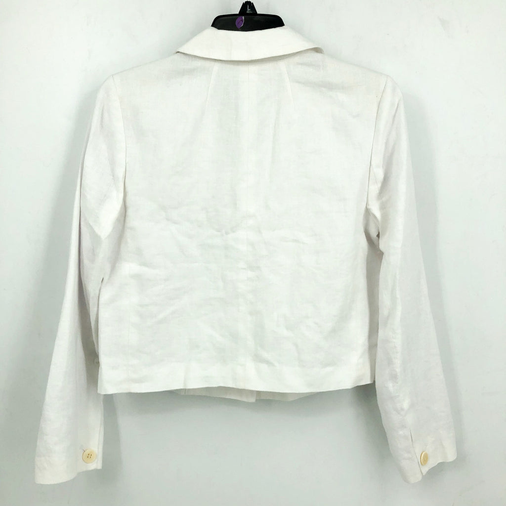 MADEWELL Women's The Sutter Crop Blazer Medium White Linen NO903 NWT