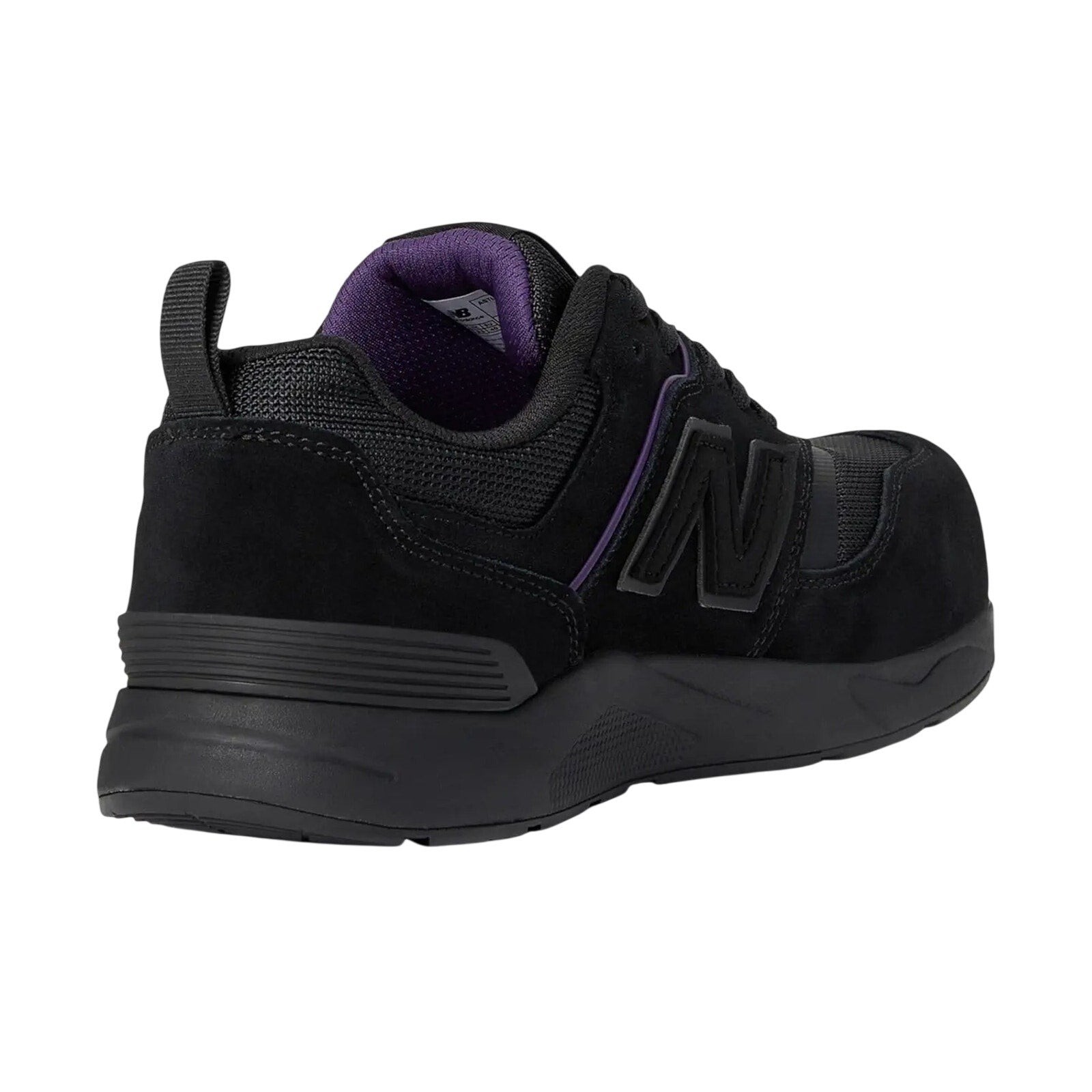 New Balance Womens Elite Lite Work Shoes US 7.5 Black Purple CT SR Sneakers NIB