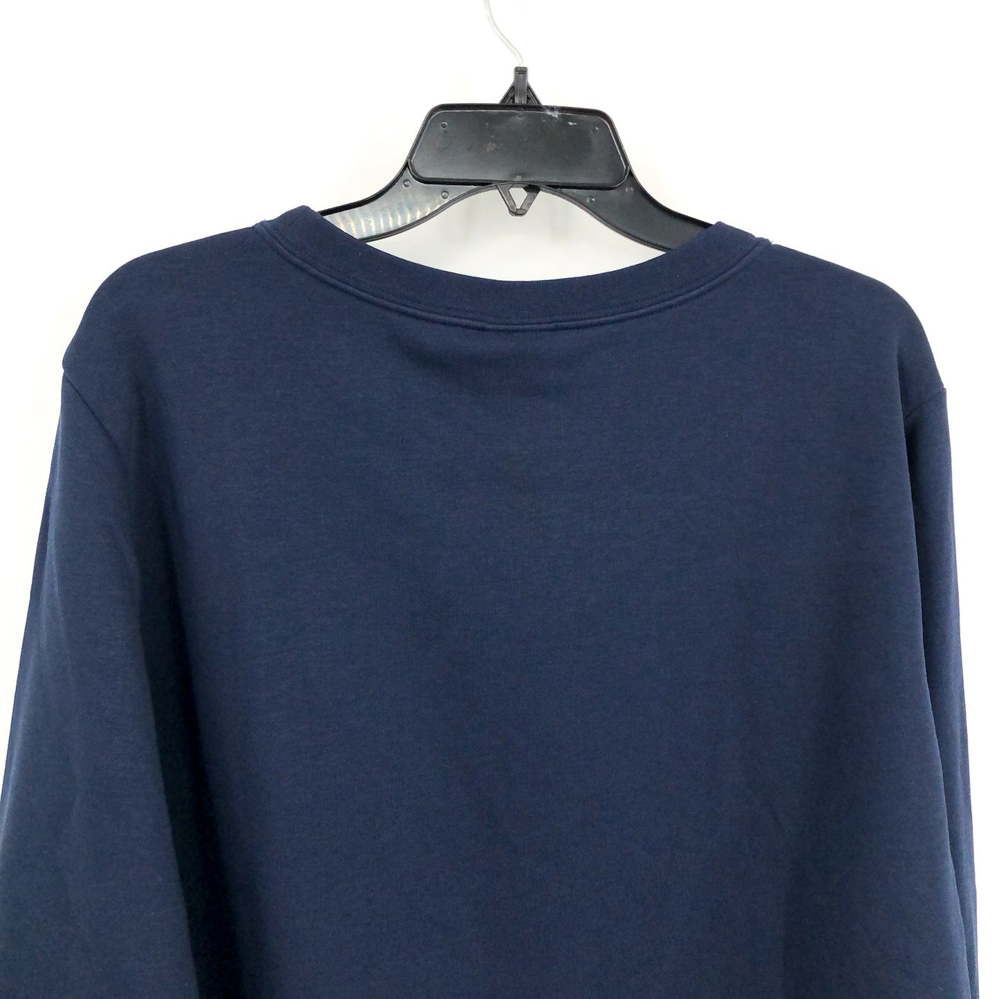 NIKE Womens Club Crewneck Sweatshirt 1X Navy Blue Fleece Long Sleeve NWT