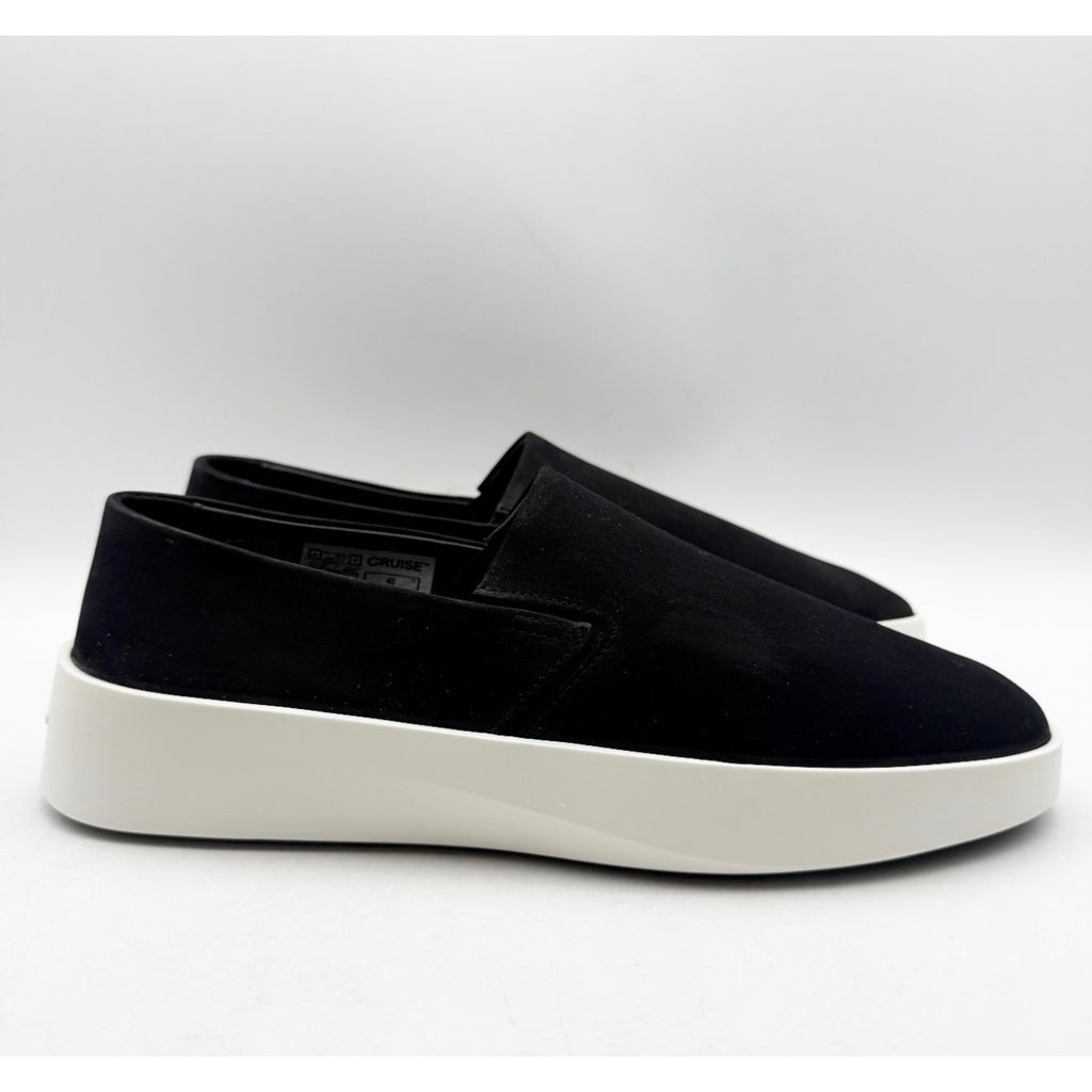Wolf & Shepherd Cruise Slip On Shoes Mens 7.5 Womens 9 Black Leather Suede NWOB