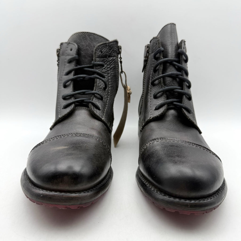 Bed Stu Womens Bonnie II Ankle Boots Size 8.5 EU 39 Black Leather NIB