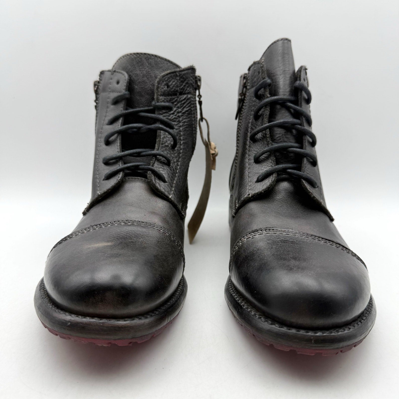 Bed Stu Womens Bonnie II Ankle Boots US 8.5 EU 39 Black Leather NIB